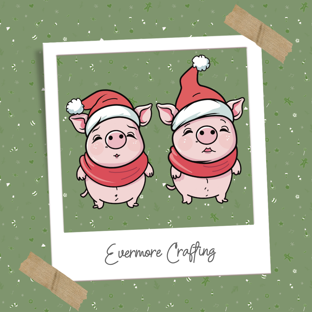 Snowy Christmas Piglets